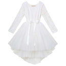 Designer Kidz | Candi L/S Lace Tutu Dress - Ivory