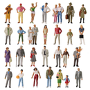Scale People 1:43 Scale Painted Figures Railway Figures Miniature