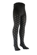 Columbine | Merino Tights - Diamond Dot - Drk Grey