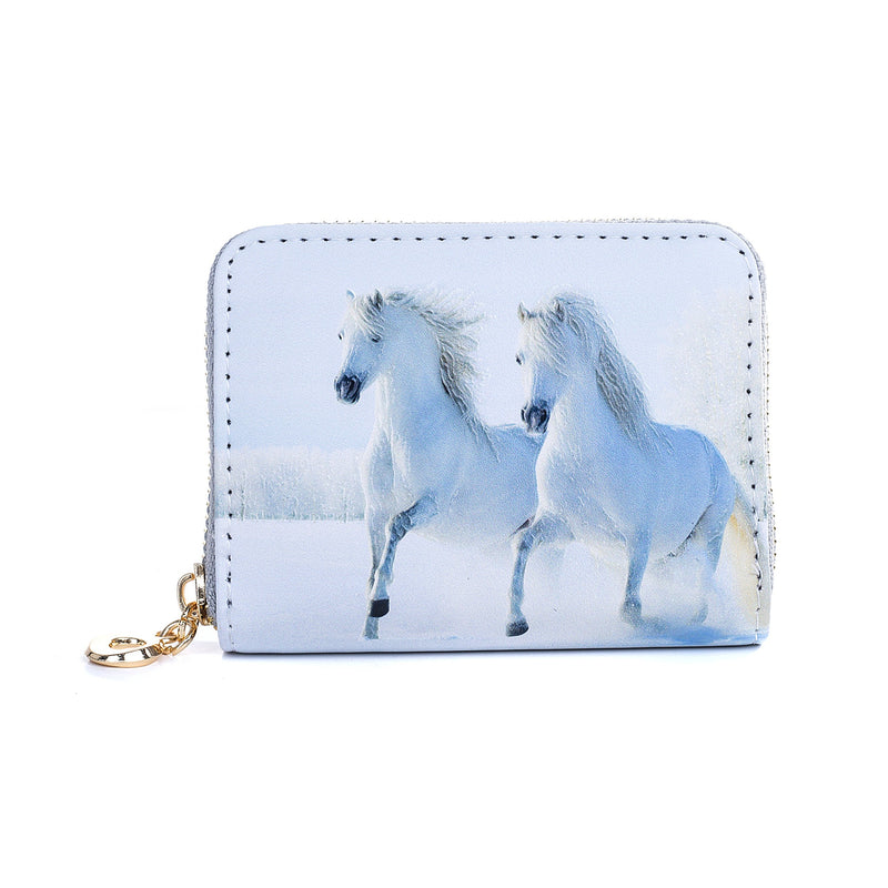 Horse Design Card Holder Wallets