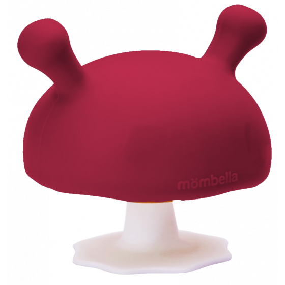 Mombella | Mushroom Teether - Chimney Red