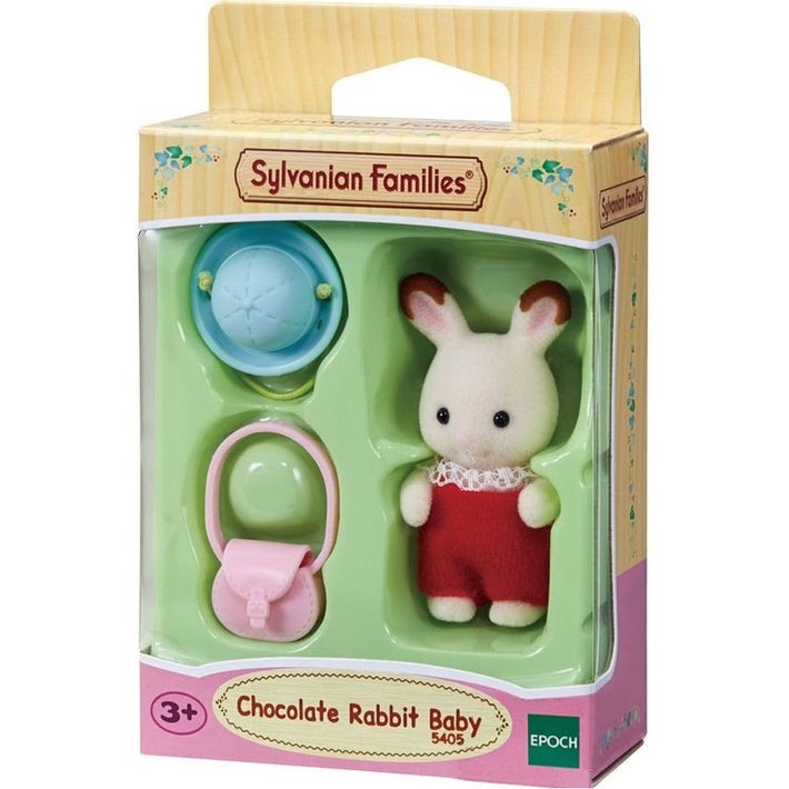 Sylvanian Families | Chocolate Rabbit Baby with Bag