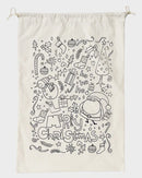 Christmas Santa Sack - Colour In Xmas Scene - Large