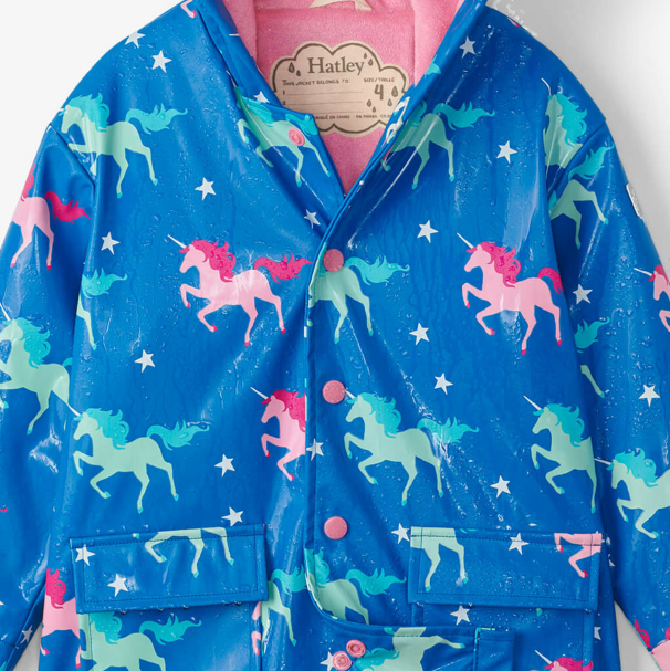 Hatley | Colour-Change Unicorn Raincoat