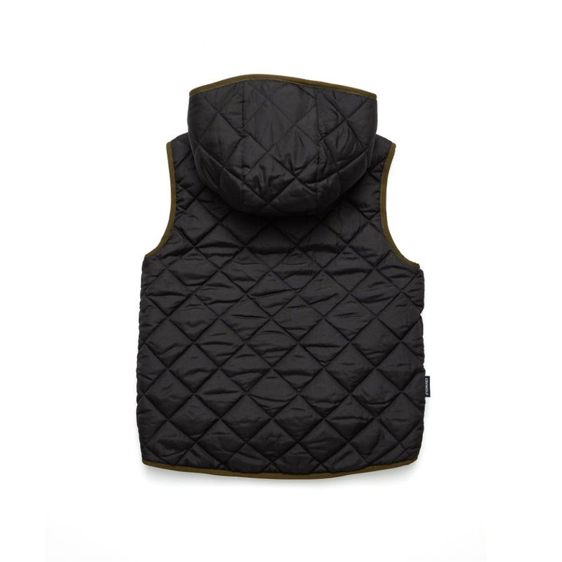 Crywolf | Reversible Vest -Black Khaki