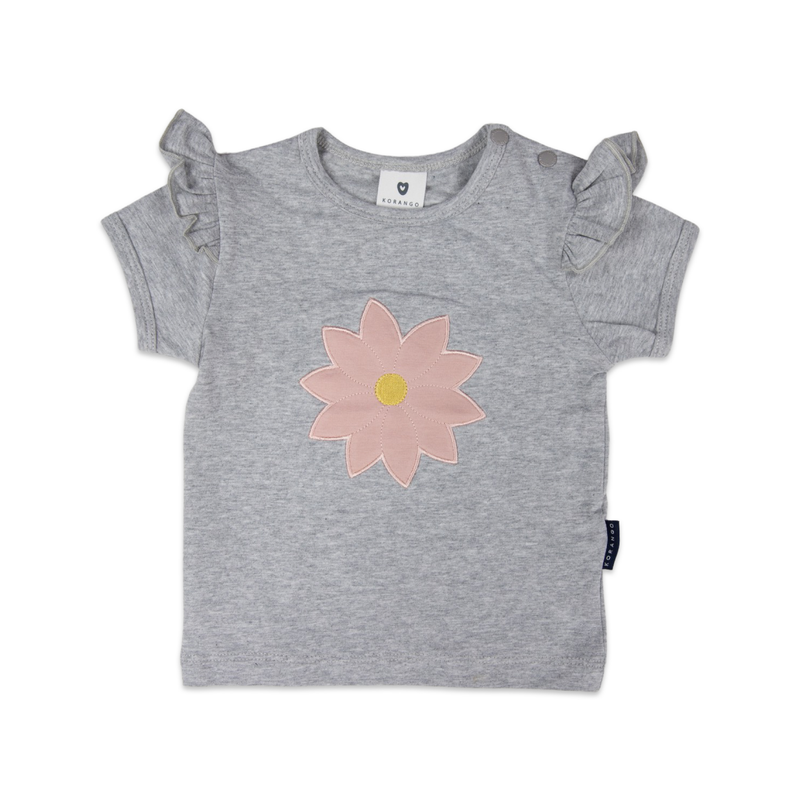 Korango | Springtime Flower Top-Grey