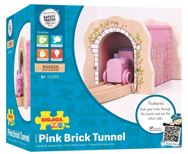 BigJigs Pink Brick Tunnel