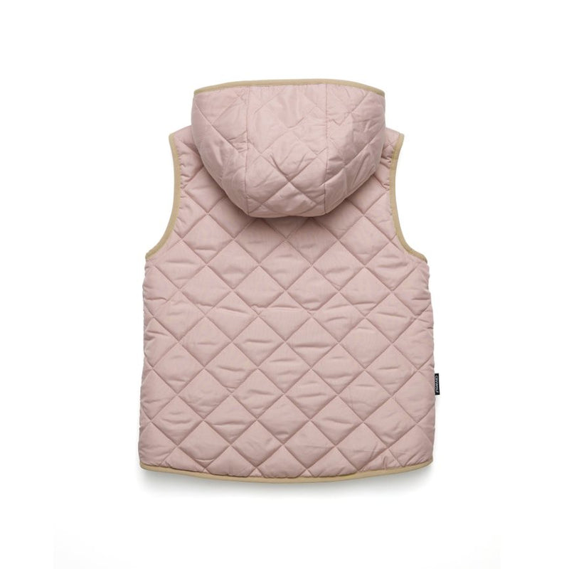 Crywolf | Reversible Vest -Dusty Pink/Camel