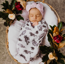 SNUGGLE HUNNY KIDS | SNUGGLE SWADDLE & BEANIE SET - QUILL