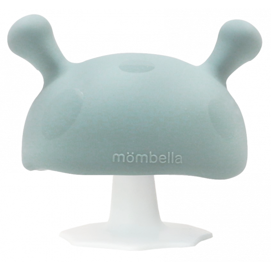 Mombella | Mushroom Teether - Iron Green