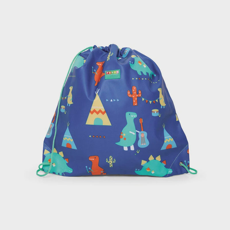 Dino Rock Drawstring Bag