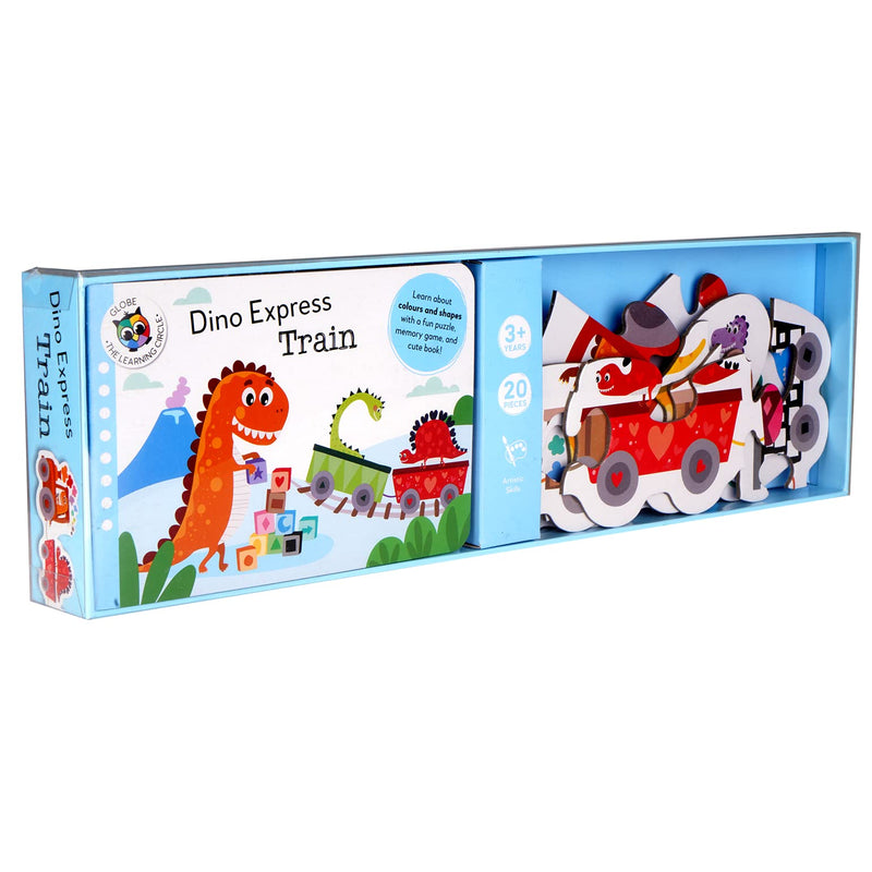 Learning Trains - Asstd  Book & Puzzle