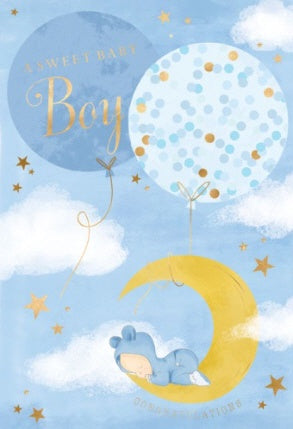 A Sweet baby boy Card