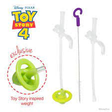 Disney Sippy Cup - Replacement Straws & Cleaner - Buzz