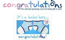 SOCK ONS CONGRATULATIONS CARD (BLUE)