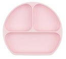 Bumkins - Silicone Grip Dish Pink