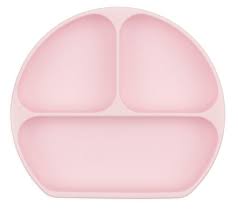 Bumkins - Silicone Grip Dish Pink