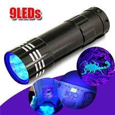 Super Bright Mini Aluminum LED 9 LED Flashlight Torch Light