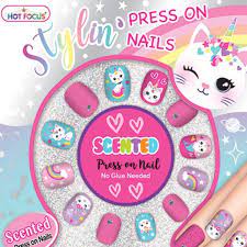 Hot Focus Stylin' Press On Nails Cat