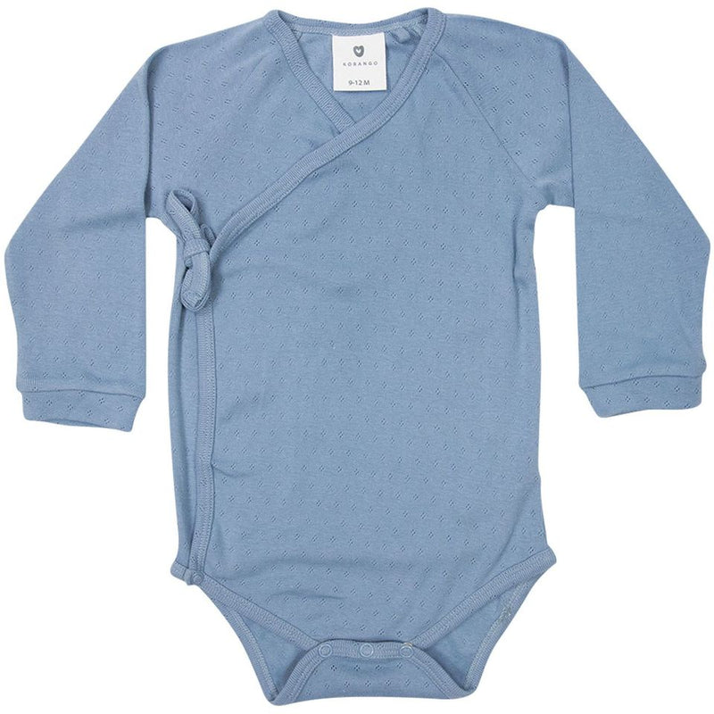 Korango | Organic Baby Bodysuit Blue