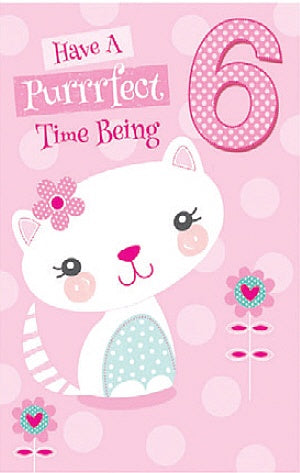 DELUXE HAPPY BIRTHDAY  - Purrfect  6th Birthday