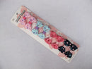 8pc Colour Ribbon Polka Dot Hair Clips - 4 Colours