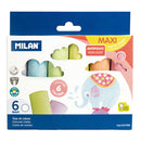 Milan Non Dust Chalk - 6pk