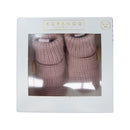 Korango | Knitted Booties -Dusty Pink