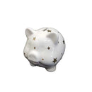 PIGGY BANK - WHITE WITH STARS CERAMIC