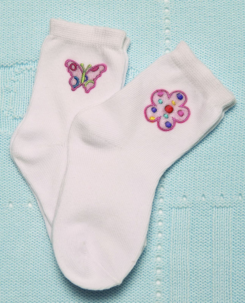 Emotion And Kids Butterfly And Flower Socks