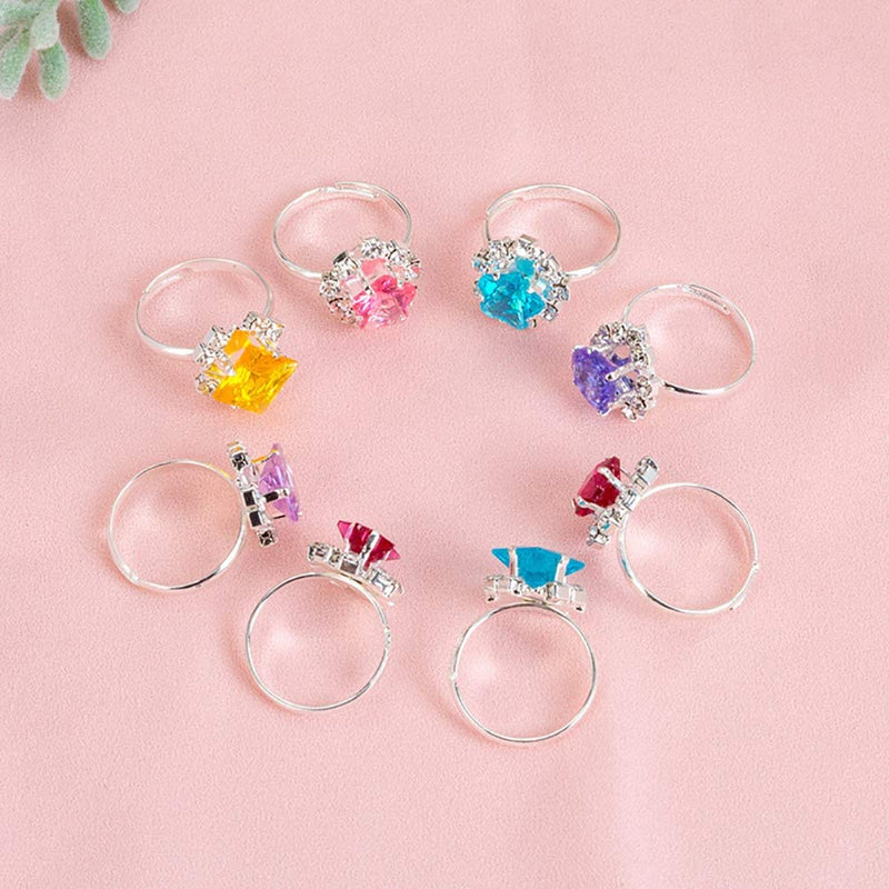 Little Girls Jewelry Rings with Rhinestone