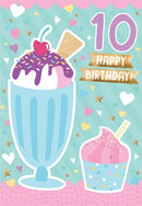 DELUXE | 10 HAPPY BIRTHDAY - FEMALE (Ice-Cream Sundae)