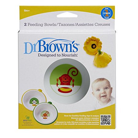 Dr Browns Feeding Bowls 2pk