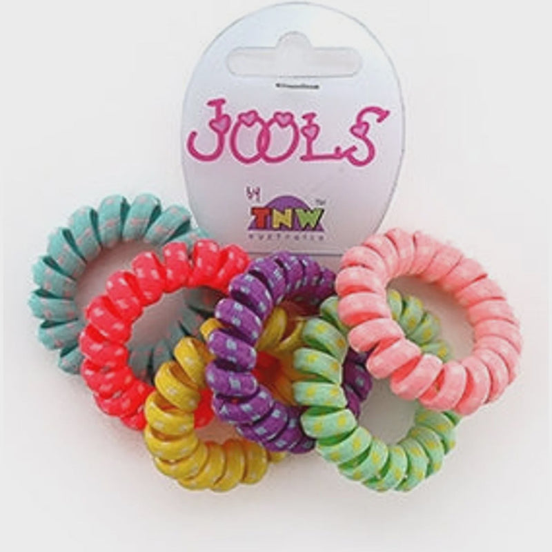 Jools  | Fabric Two Tone Coil Bangles (Set of 6) RRP $3.99