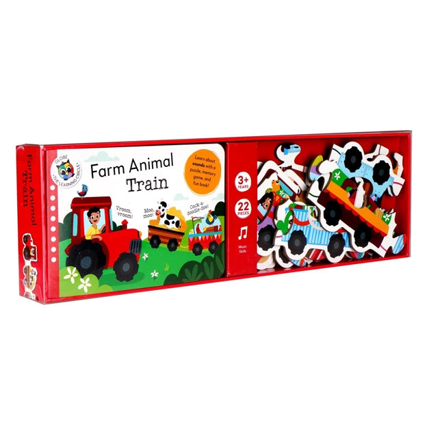 Learning Trains - Asstd  Book & Puzzle