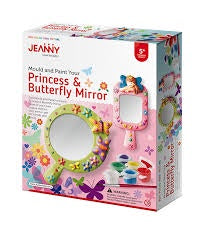 MOULD & PAINT YOUR PRINCESS & BUTTERFLY MIRROR