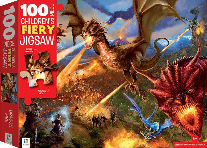 Fiery Dragons Jigsaw Puzzle 100pc