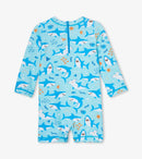 Hatley | Shark Party Baby One-Piece Rashguard