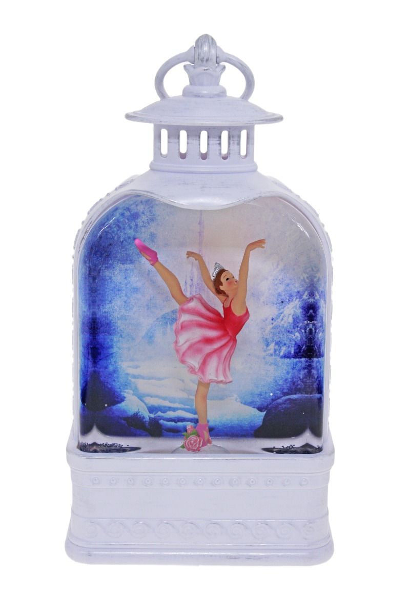 Cotton Candy - White Lantern with Ballerina