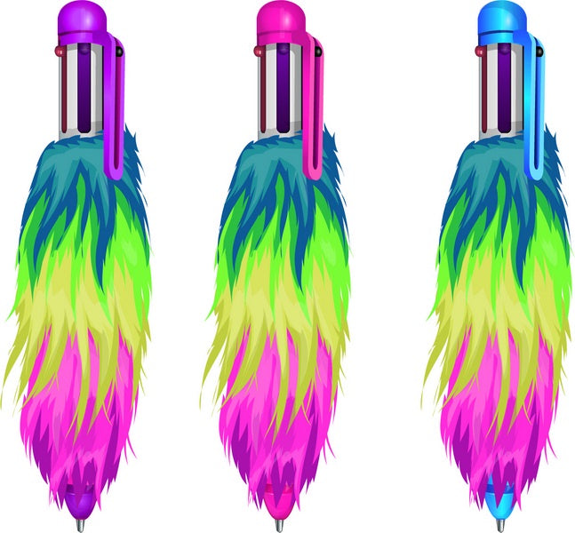 Gogopo Neon Fluffy Pens
