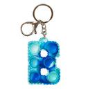 Fidget Pop  Letter Keychains A-Z
