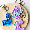 Fidget Pop  Letter Keychains A-Z