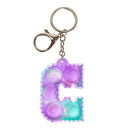 Fidget Pop  Letter Keychains A-Z