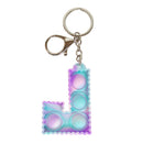 Fidget Pop  Letter Keychains A-Z