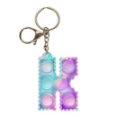 Fidget Pop  Letter Keychains A-Z