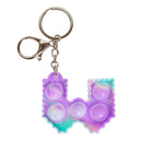 Fidget Pop  Letter Keychains A-Z