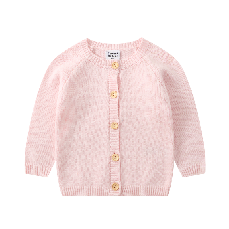 Cracked Soda | Carmilla Cardigan Pink-Kids