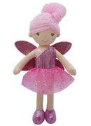 Adeline  Sparkly Fairy Ragdoll in Pink 30cm
