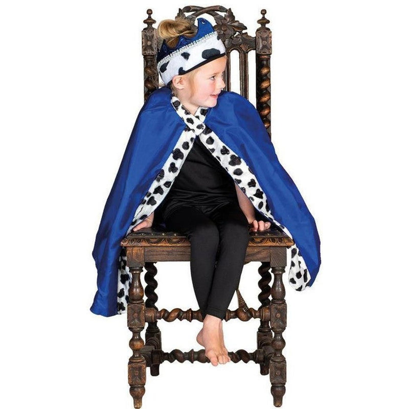 Gollygo Dress Up King Cape Child -  (Blue)