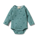 W & F | Organic Cotton Rib Little Leaf  Bodysuit RRP $41.99  SPECIAL $24.99